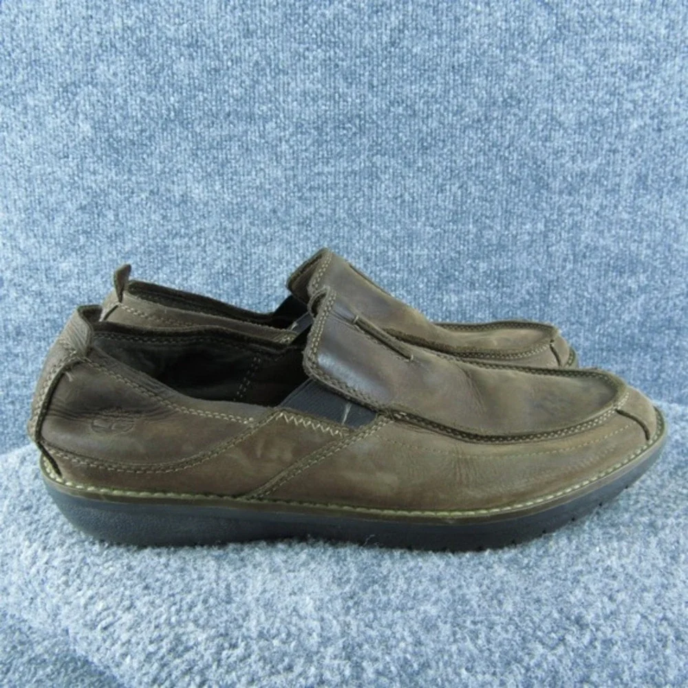 Timberland Earthkeeper Anti Fatigue‎ Men Slip-On Sz 9 Medium Brown Leather